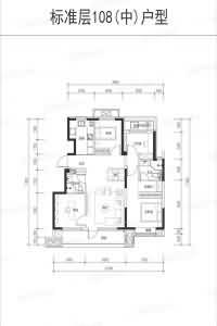 建面108 ㎡-4室2厅2卫1厨