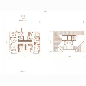 叠拼5F上叠 建面181㎡-4室3厅2卫