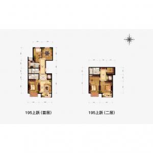 上跃 建面195㎡-4室2厅3卫