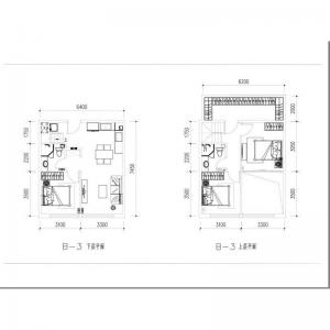 建面59㎡-3室2厅1卫