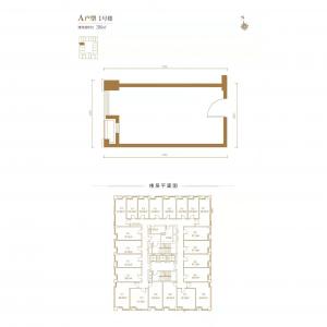 建面38㎡-1室1厅1卫