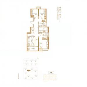 建面115㎡-3室2厅1卫