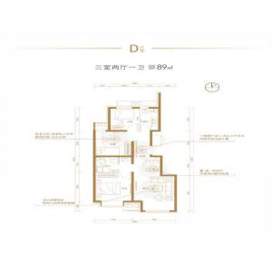 建面89㎡-3室2厅1卫