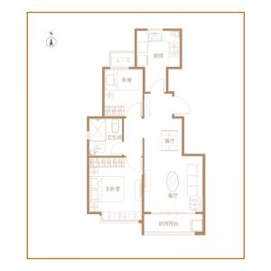 建面79 ㎡-2室2厅1卫